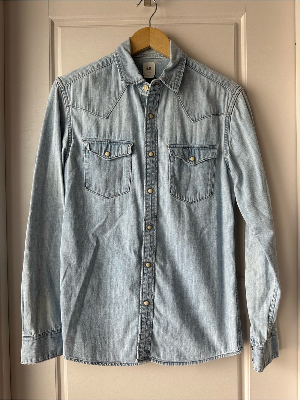 H&M Light Blue Denim Shirt